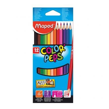 Цвет. мол. Мапед COLOR PEPPS 12цв.Триъг.