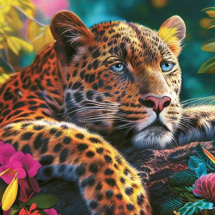 Пъзели CherryPazzi 500 елементи Reclining Leopard