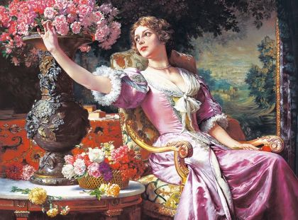 Пъзел CASTORLAND 3000 ел „Lady in Purple Dress”, W.Cz
