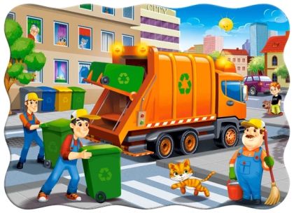 Пъзел 30 ел. В-03778-1 Garbage Car