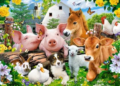 Пъзел 60 ел. В-066209-1 Farm Friends