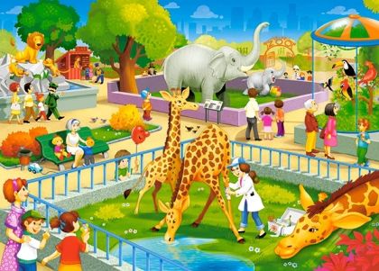 Пъзел 60 ел. В-066155-1 Zoo Visit