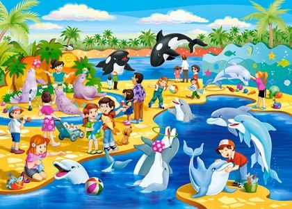 Пъзел 60 ел. В-066148-1 Dolphinarium