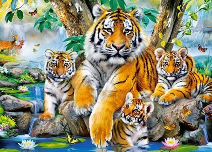 Пъзел 120 ел. В-13517-1 Tigers by the Stream