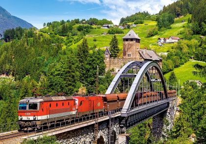 Пъзел Castorland 500 ел. B-52462 Train on the Bridge
