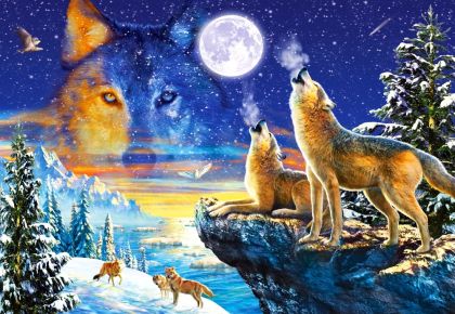 Пъзел Castorland 1000 ел. С-103317-2 Howling Wolves