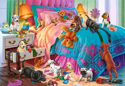 Пъзел Castorland 1000 ел. C-104475-2 Naughty Puppies