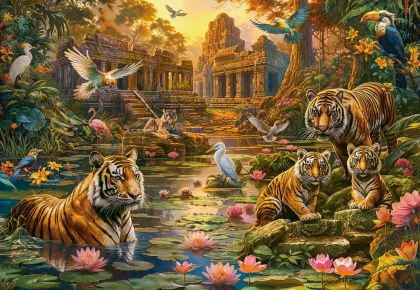 Пъзел Castorland 1000 ел. С- 105199-2 Tigers Paradise