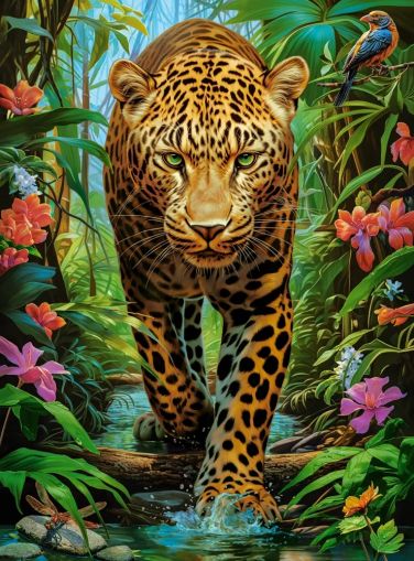 Пъзел Castorland  2000 ел.  Leopard in the Wild