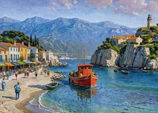 пъзел Cherry Pazzi 1000 ел. Seaside Vilage