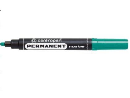 Маркер Centropen 8566 - перманентен,объл връх,цвят зелен