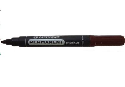 Маркер Centropen 8566 - перманентен,объл връх,цвят кафяв