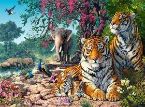 Пъзел CASTORLAND 3000 ел Tiger Sanctuary