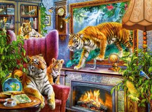Пъзел CASTORLAND 3000 ел Tigers Comming to Life