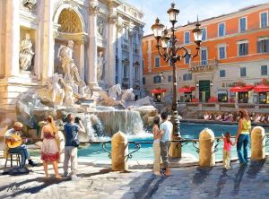 Пъзел CASTORLAND 3000 ел The Trevi Fountain