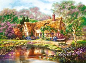 Пъзел CASTORLAND 3000 ел Twilight at Woodgreen Pond