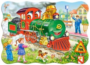 Пъзел 30 ел. В-03433-1 Green Locomotive