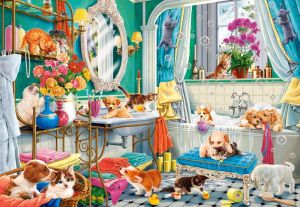 Пъзел Castorland 1500 ел. C-152094-2 Crazy Pet Bath