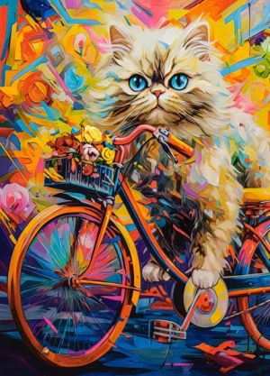 Пъзел 180 ел.  Kitten s Floral Ride