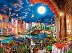 Пъзел Castorland  2000 ел. Romantic Night Venice