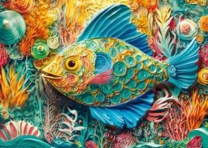 пъзел Cherry Pazzi 1000 ел. 30806 Quilled Fish