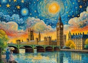 пъзел Cherry Pazzi 1000 ел. Impressionist Sky over London