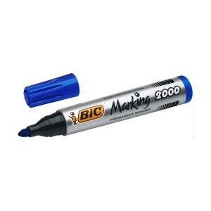 Маркер BIC перманентен - син цвят,объл връх