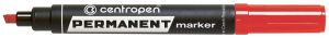 Маркер Centropen 8576 - прманентен,скосен връх,цвят червен
